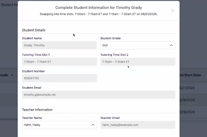 student info double dose
